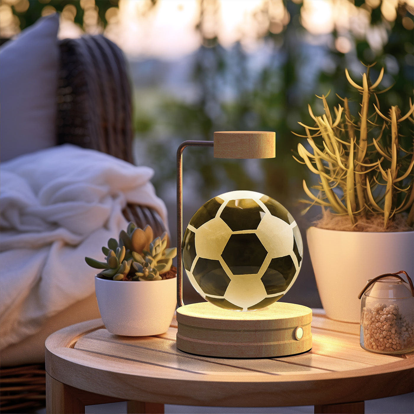 Dinosaur Crystal Ball Night Light - USB Bedside Lamp
