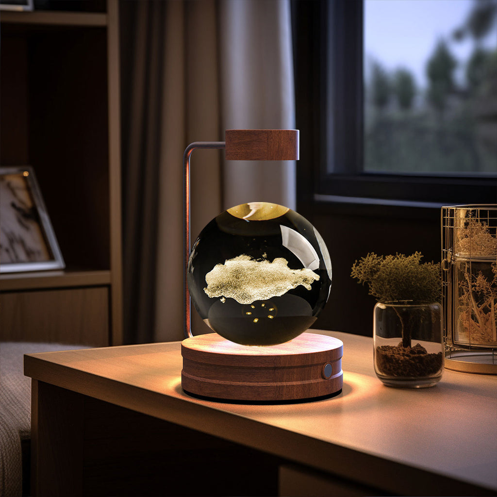 Dinosaur Crystal Ball Night Light - USB Bedside Lamp