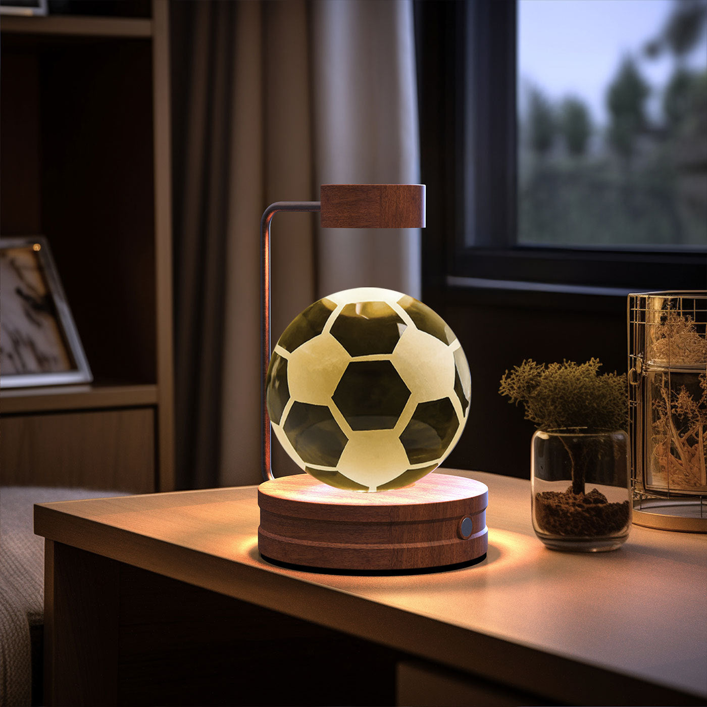 Dinosaur Crystal Ball Night Light - USB Bedside Lamp