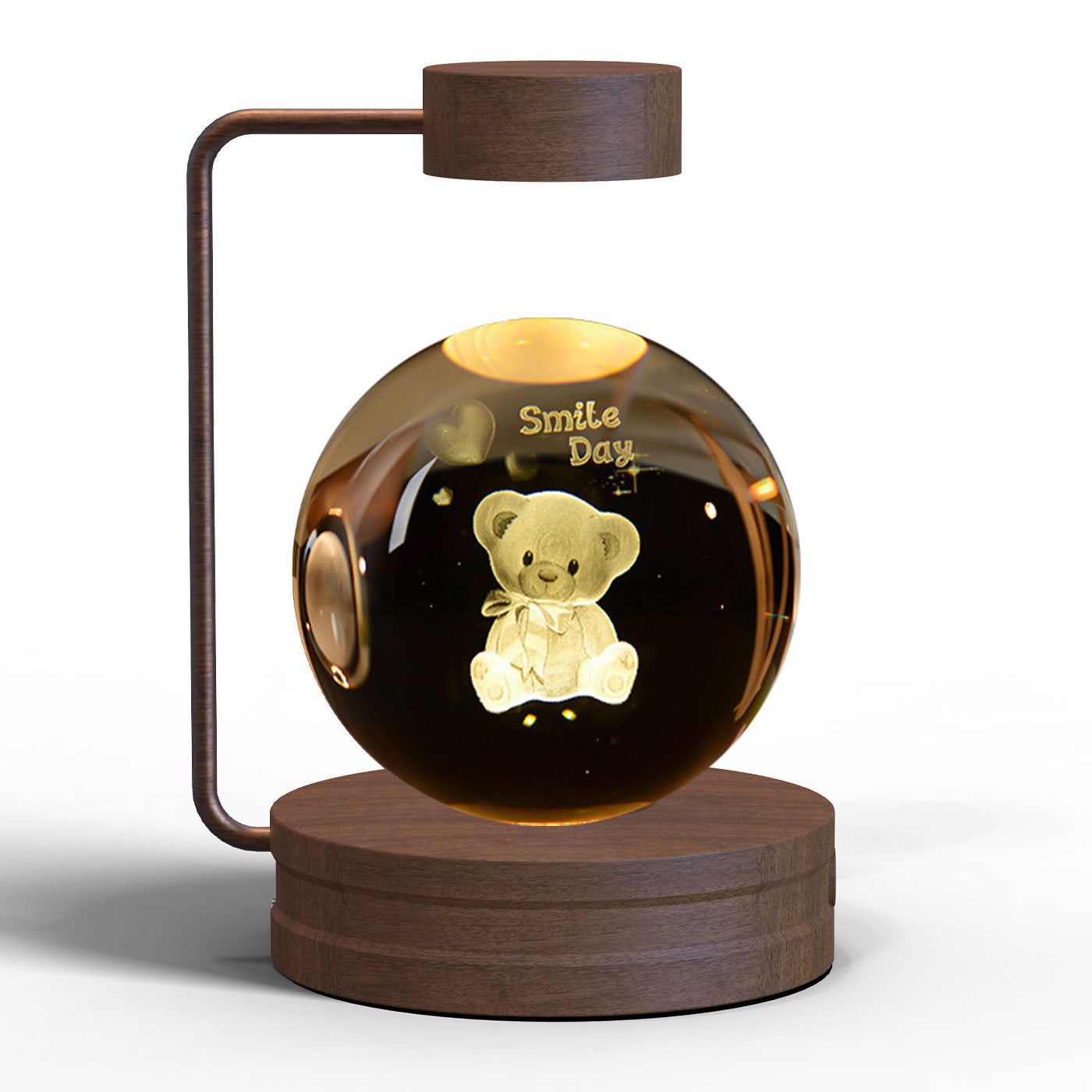 Dinosaur Crystal Ball Night Light - USB Bedside Lamp