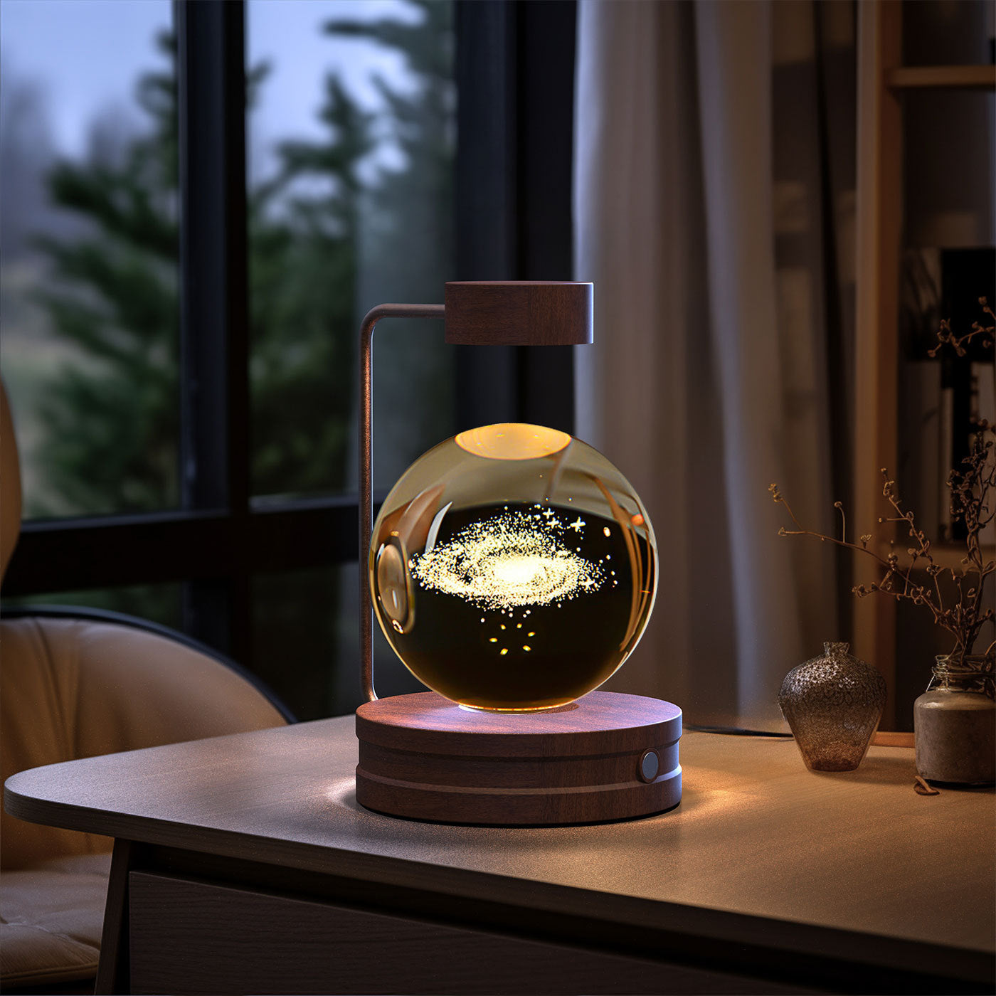 Dinosaur Crystal Ball Night Light - USB Bedside Lamp